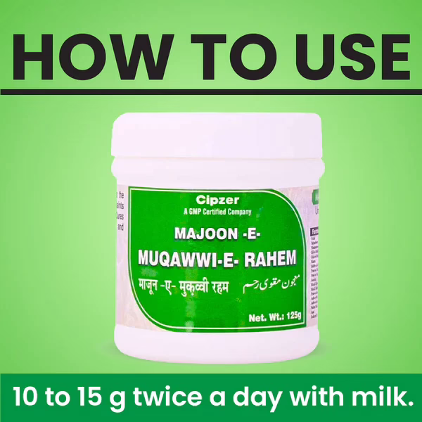 Cipzer Majoon E Muqawwi E Rahem 125gm how to use
